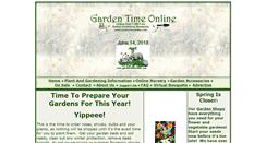 Desktop Screenshot of gardentimeonline.com