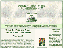 Tablet Screenshot of gardentimeonline.com